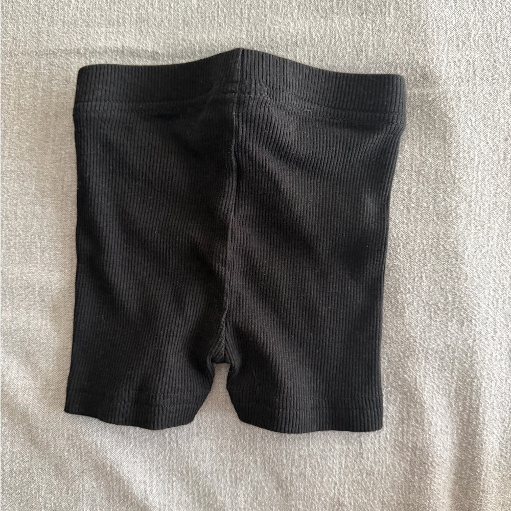 Remi & Rae Co black ribbed biker short